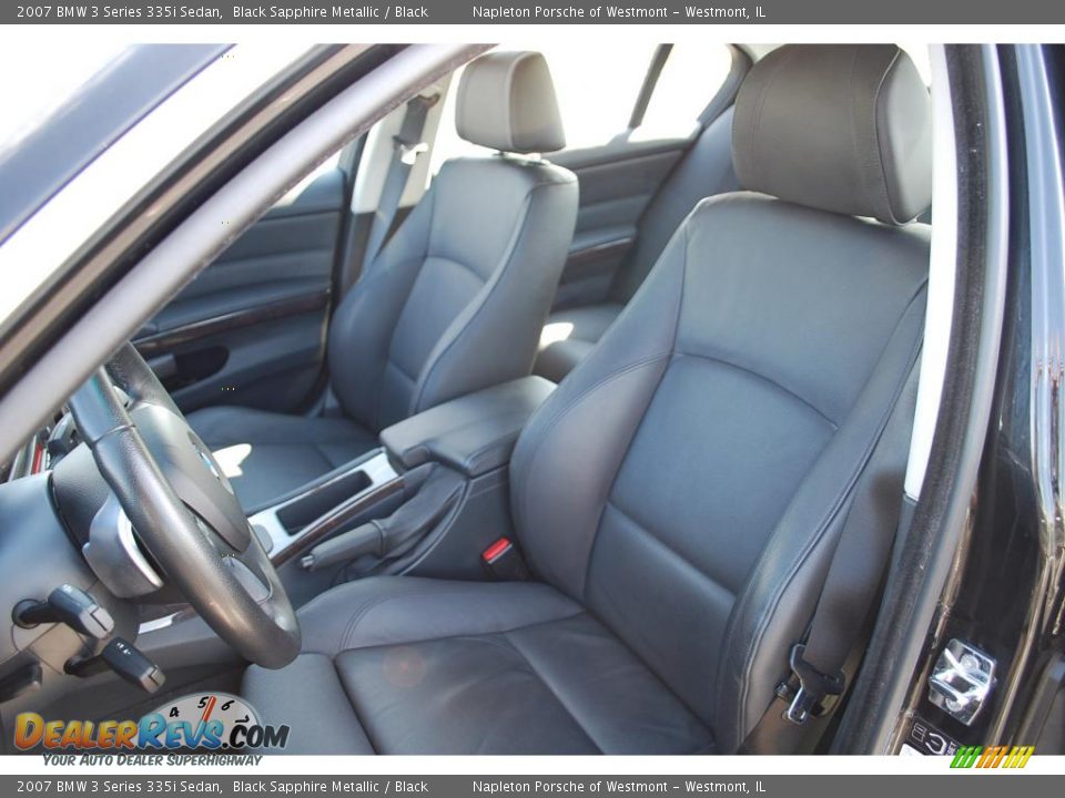 2007 BMW 3 Series 335i Sedan Black Sapphire Metallic / Black Photo #10
