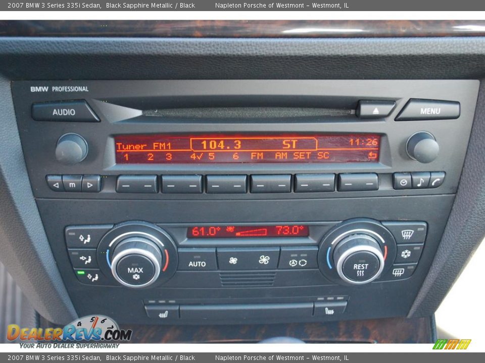 2007 BMW 3 Series 335i Sedan Black Sapphire Metallic / Black Photo #11