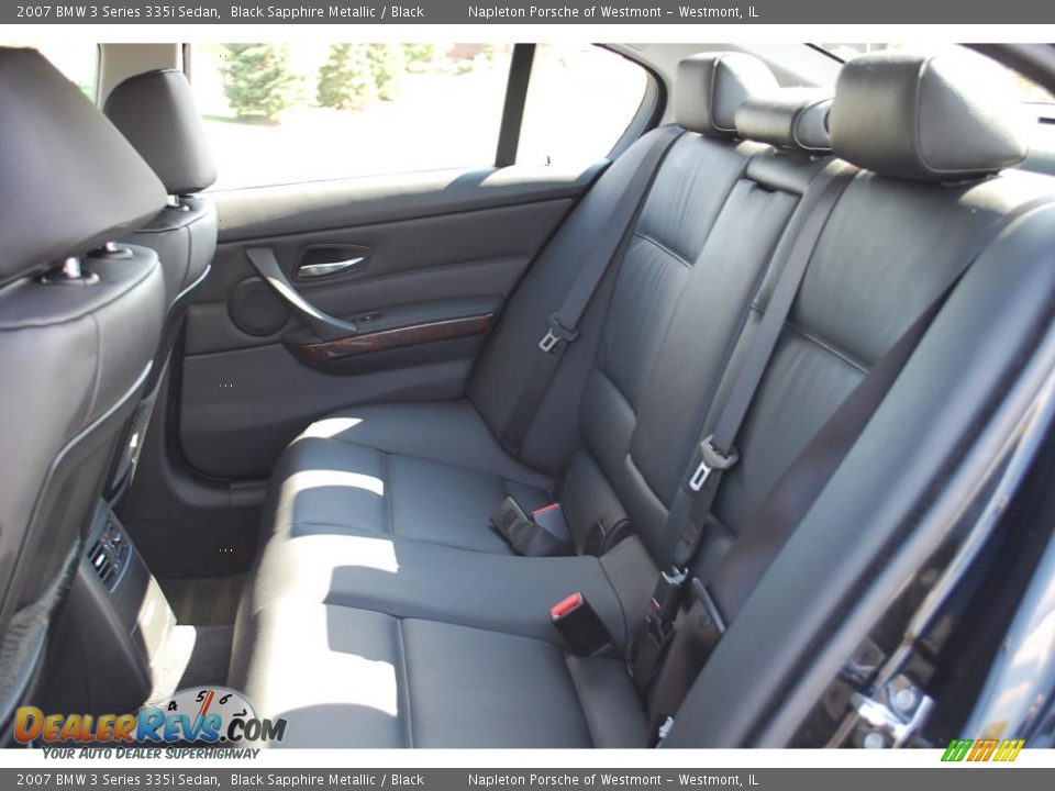 2007 BMW 3 Series 335i Sedan Black Sapphire Metallic / Black Photo #12