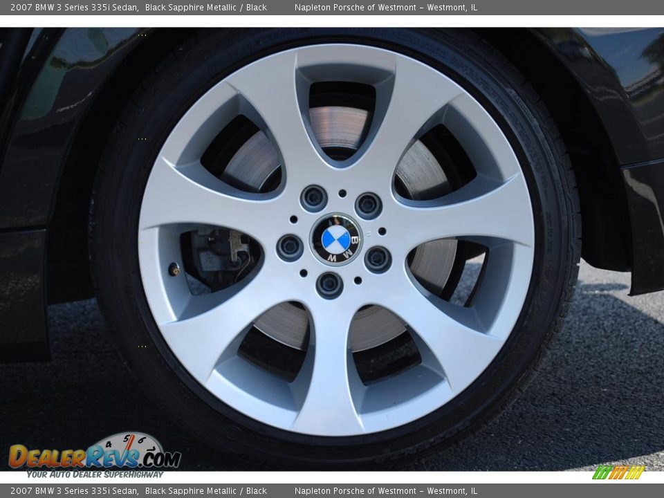 2007 BMW 3 Series 335i Sedan Black Sapphire Metallic / Black Photo #15
