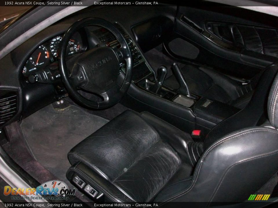 1992 Acura NSX Coupe Sebring Silver / Black Photo #11