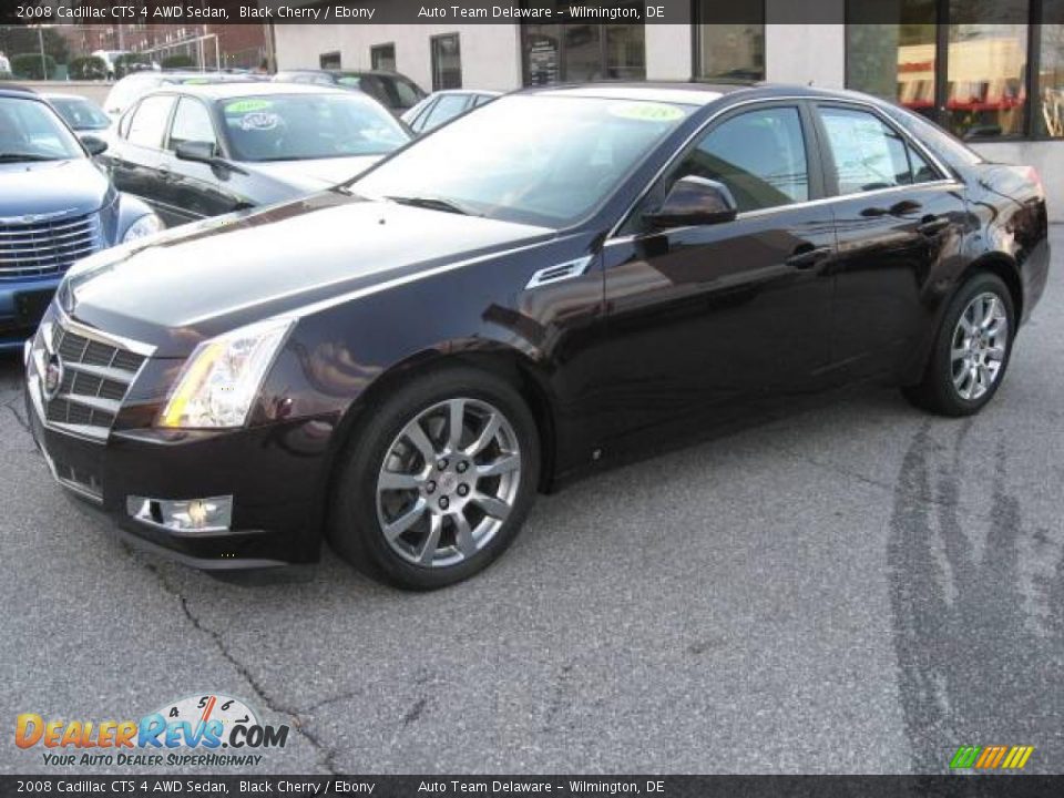 2008 Cadillac CTS 4 AWD Sedan Black Cherry / Ebony Photo #2