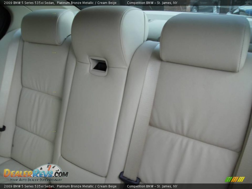 2009 BMW 5 Series 535xi Sedan Platinum Bronze Metallic / Cream Beige Photo #12