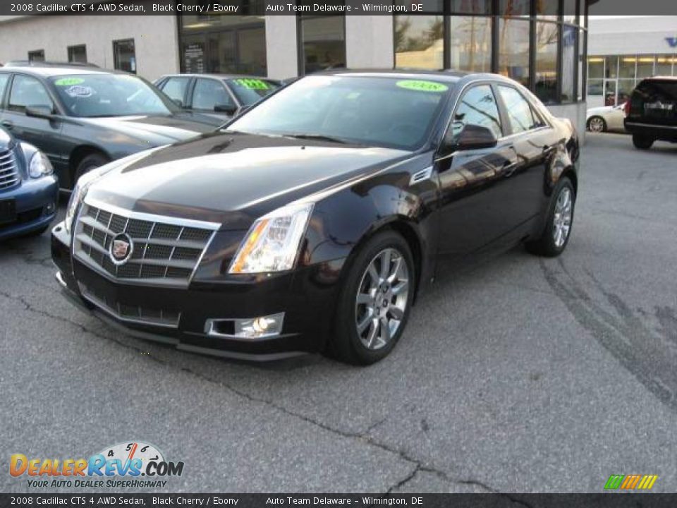 2008 Cadillac CTS 4 AWD Sedan Black Cherry / Ebony Photo #3