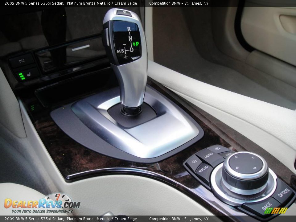 2009 BMW 5 Series 535xi Sedan Platinum Bronze Metallic / Cream Beige Photo #14