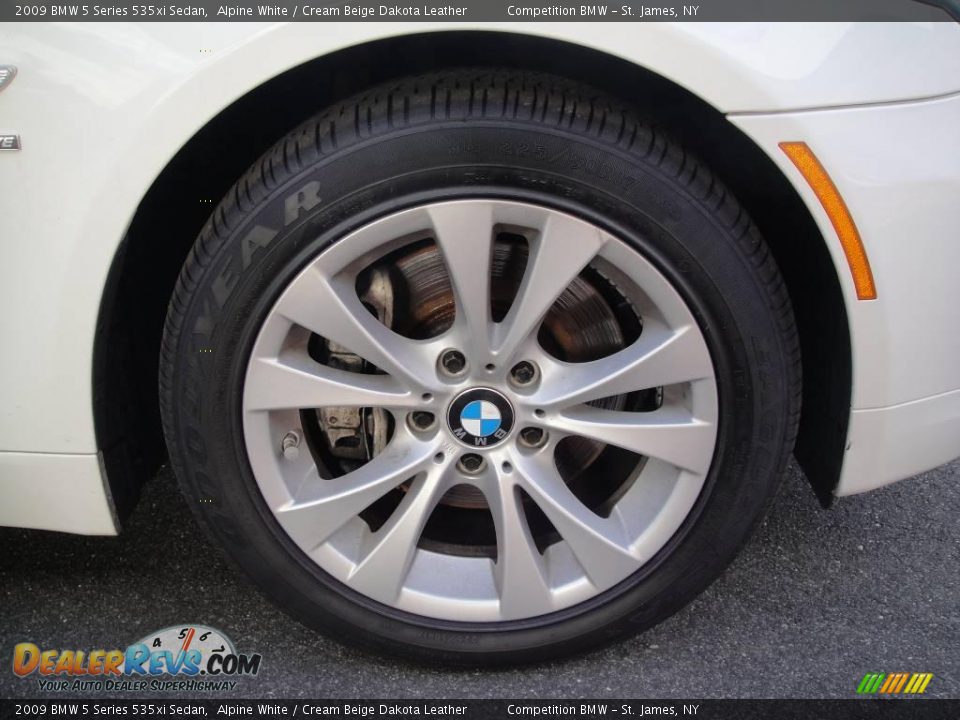 2009 BMW 5 Series 535xi Sedan Alpine White / Cream Beige Dakota Leather Photo #7