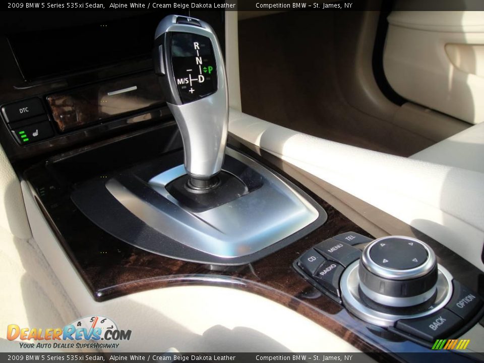 2009 BMW 5 Series 535xi Sedan Alpine White / Cream Beige Dakota Leather Photo #14