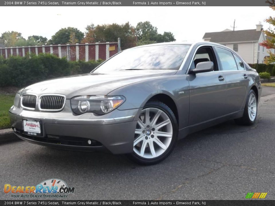 2004 BMW 7 Series 745Li Sedan Titanium Grey Metallic / Black/Black Photo #1