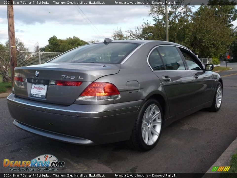 2004 BMW 7 Series 745Li Sedan Titanium Grey Metallic / Black/Black Photo #3
