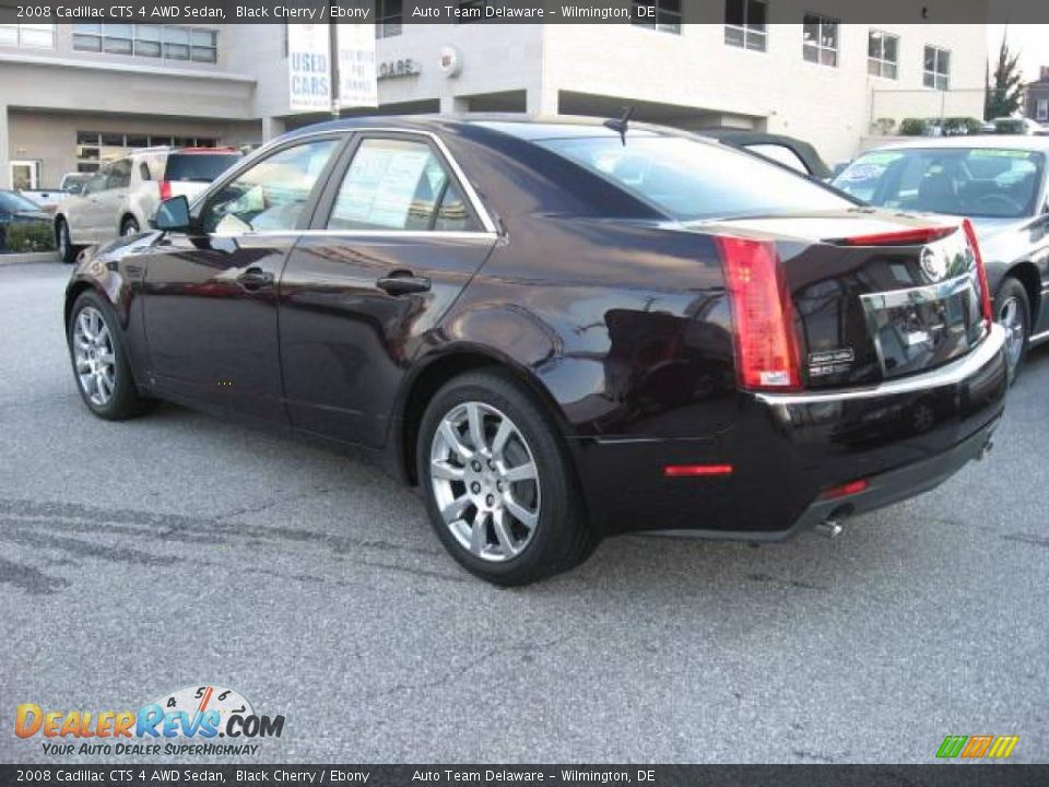 2008 Cadillac CTS 4 AWD Sedan Black Cherry / Ebony Photo #6