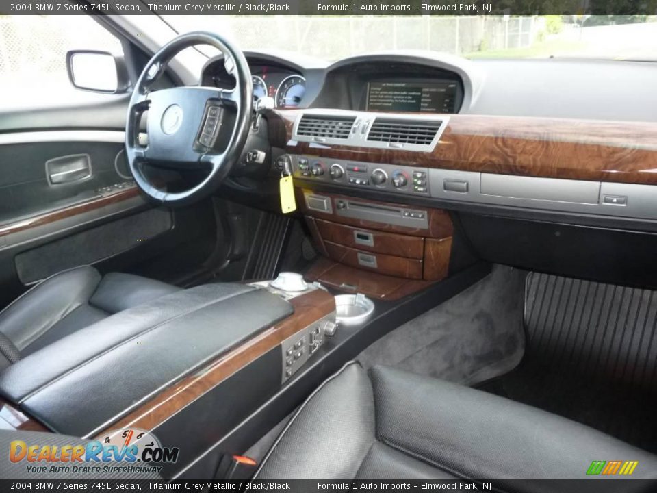 2004 BMW 7 Series 745Li Sedan Titanium Grey Metallic / Black/Black Photo #6