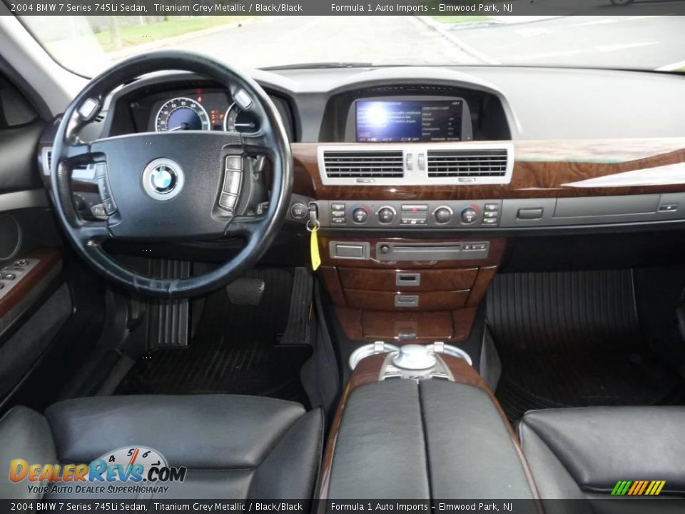 2004 BMW 7 Series 745Li Sedan Titanium Grey Metallic / Black/Black Photo #7