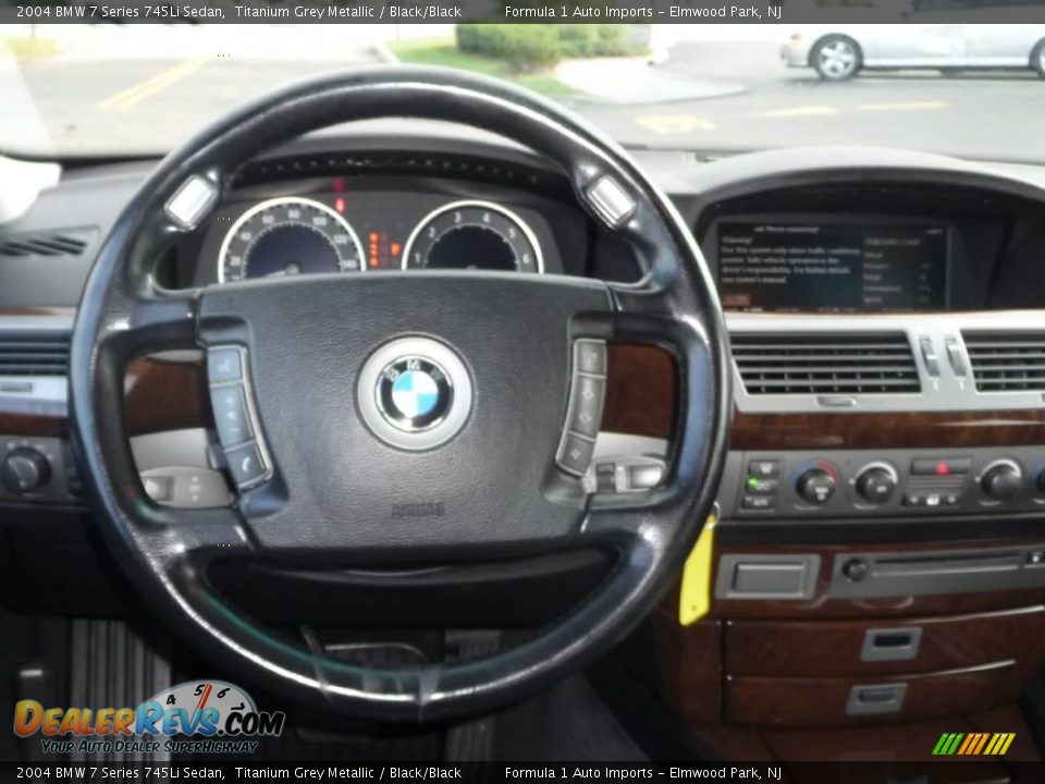 2004 BMW 7 Series 745Li Sedan Titanium Grey Metallic / Black/Black Photo #12