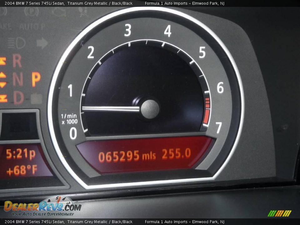 2004 BMW 7 Series 745Li Sedan Titanium Grey Metallic / Black/Black Photo #14