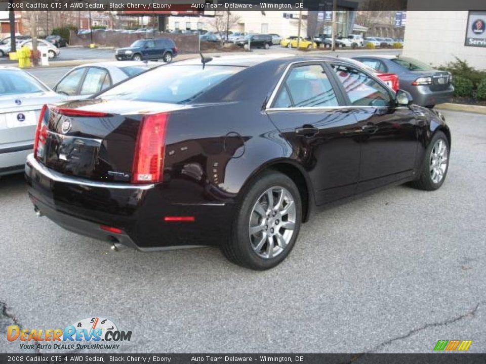 2008 Cadillac CTS 4 AWD Sedan Black Cherry / Ebony Photo #8