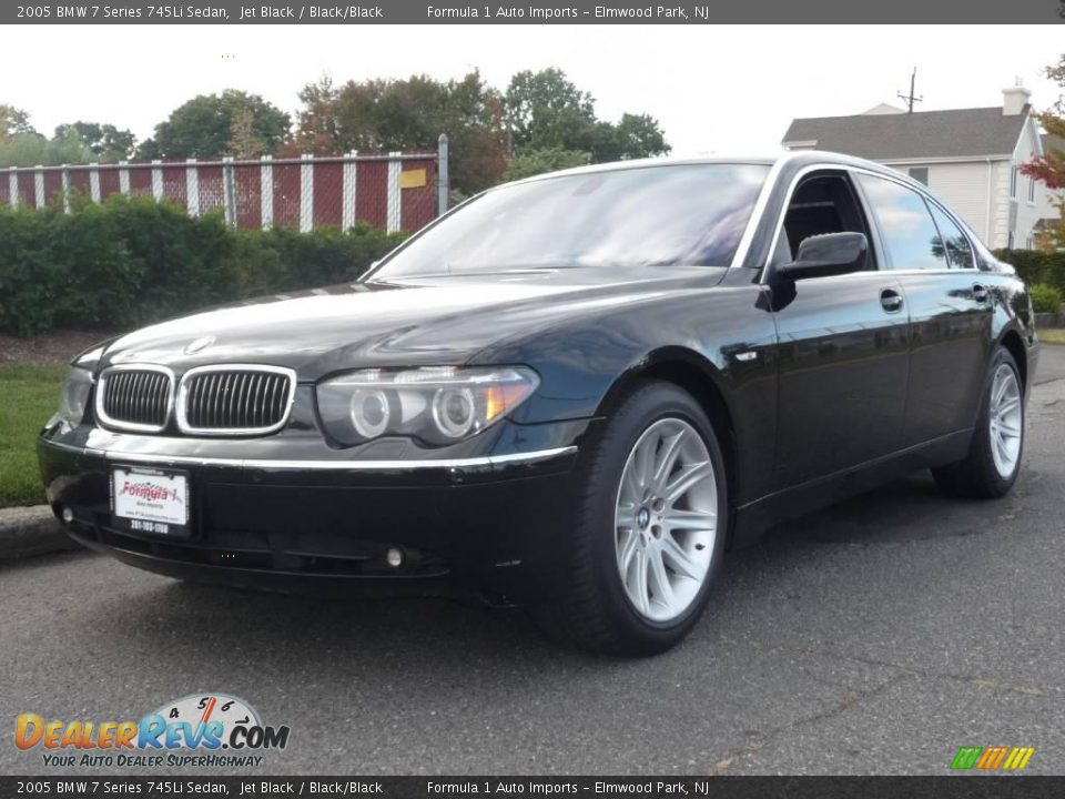 2005 BMW 7 Series 745Li Sedan Jet Black / Black/Black Photo #1
