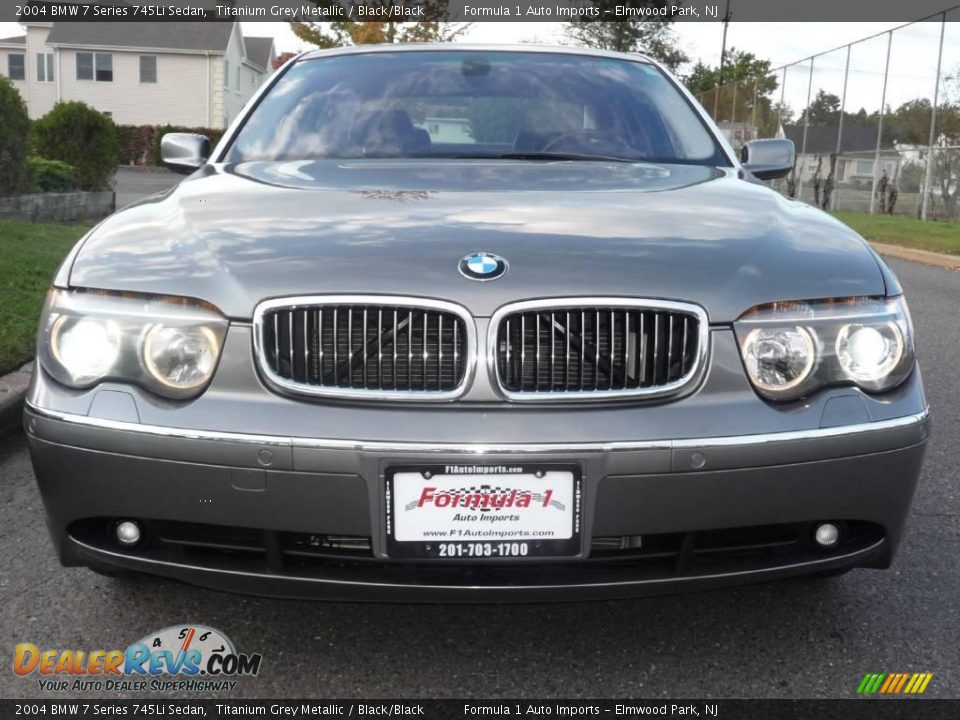 2004 BMW 7 Series 745Li Sedan Titanium Grey Metallic / Black/Black Photo #19