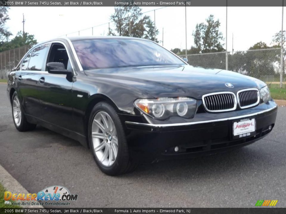 2005 BMW 7 Series 745Li Sedan Jet Black / Black/Black Photo #3