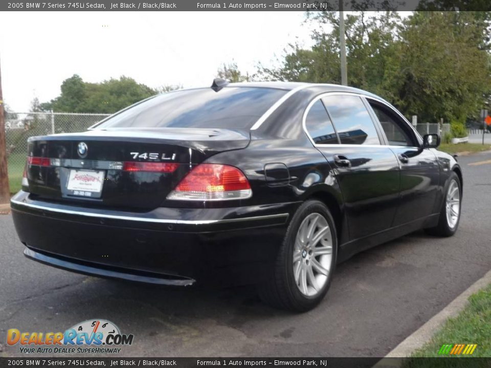 2005 BMW 7 Series 745Li Sedan Jet Black / Black/Black Photo #4