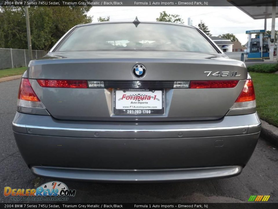2004 BMW 7 Series 745Li Sedan Titanium Grey Metallic / Black/Black Photo #20