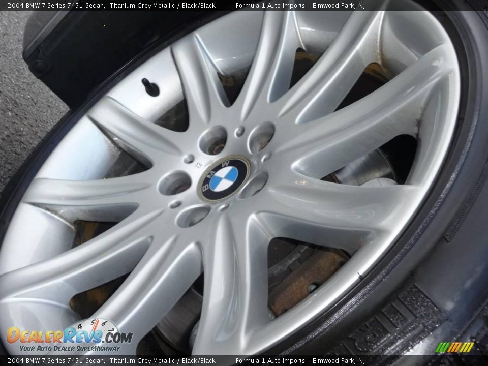 2004 BMW 7 Series 745Li Sedan Titanium Grey Metallic / Black/Black Photo #21