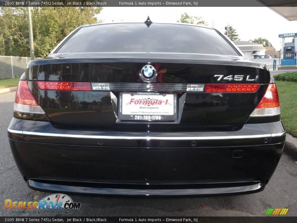 2005 BMW 7 Series 745Li Sedan Jet Black / Black/Black Photo #6