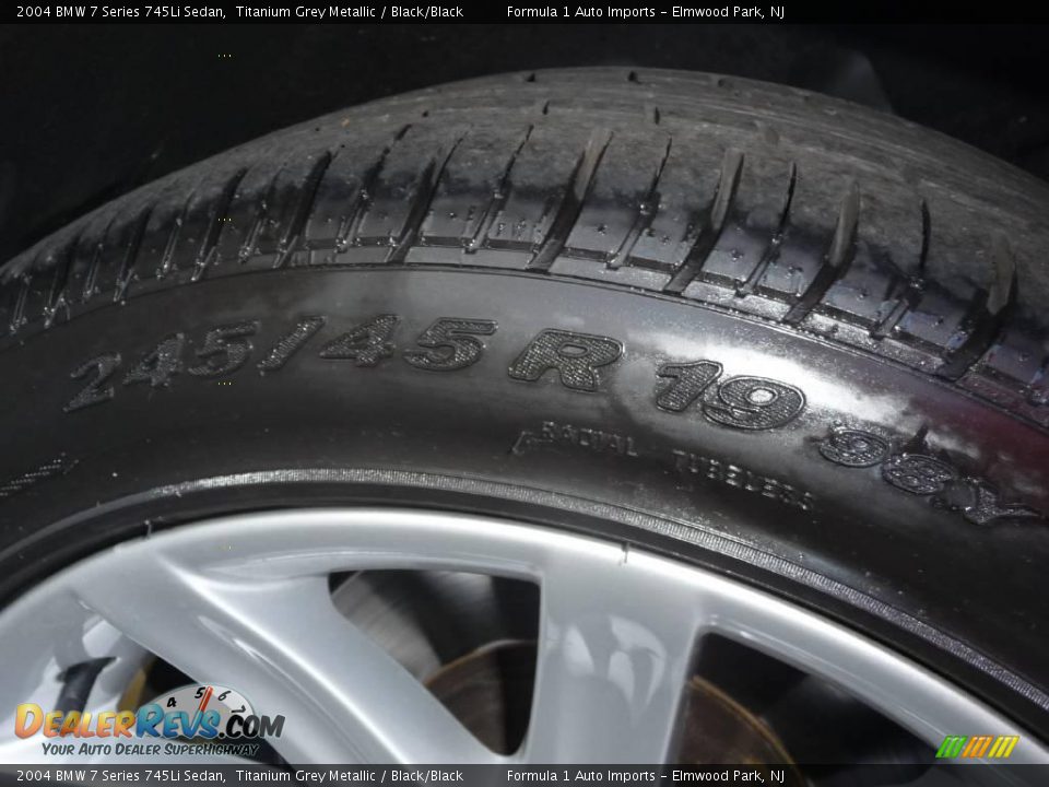 2004 BMW 7 Series 745Li Sedan Titanium Grey Metallic / Black/Black Photo #22