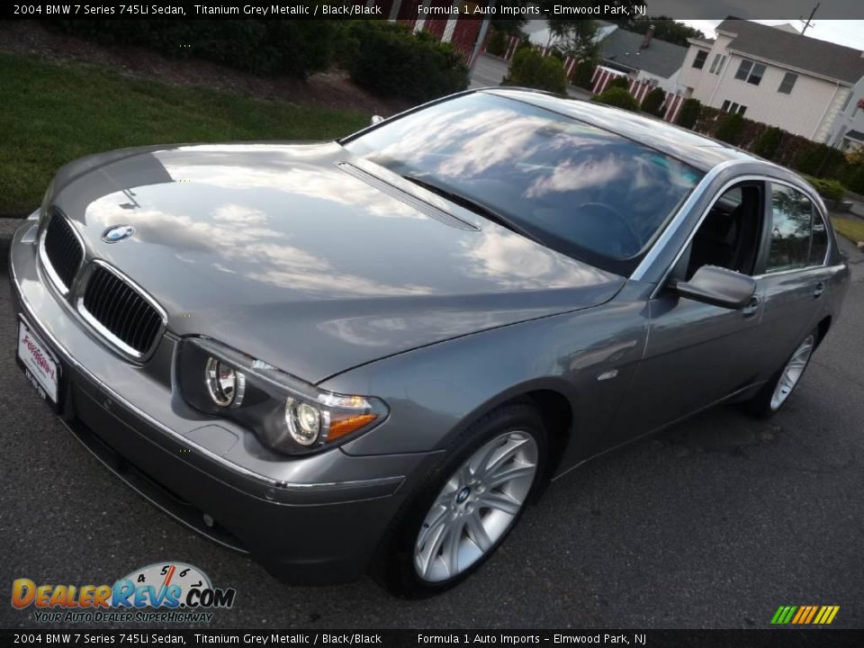 2004 BMW 7 Series 745Li Sedan Titanium Grey Metallic / Black/Black Photo #23