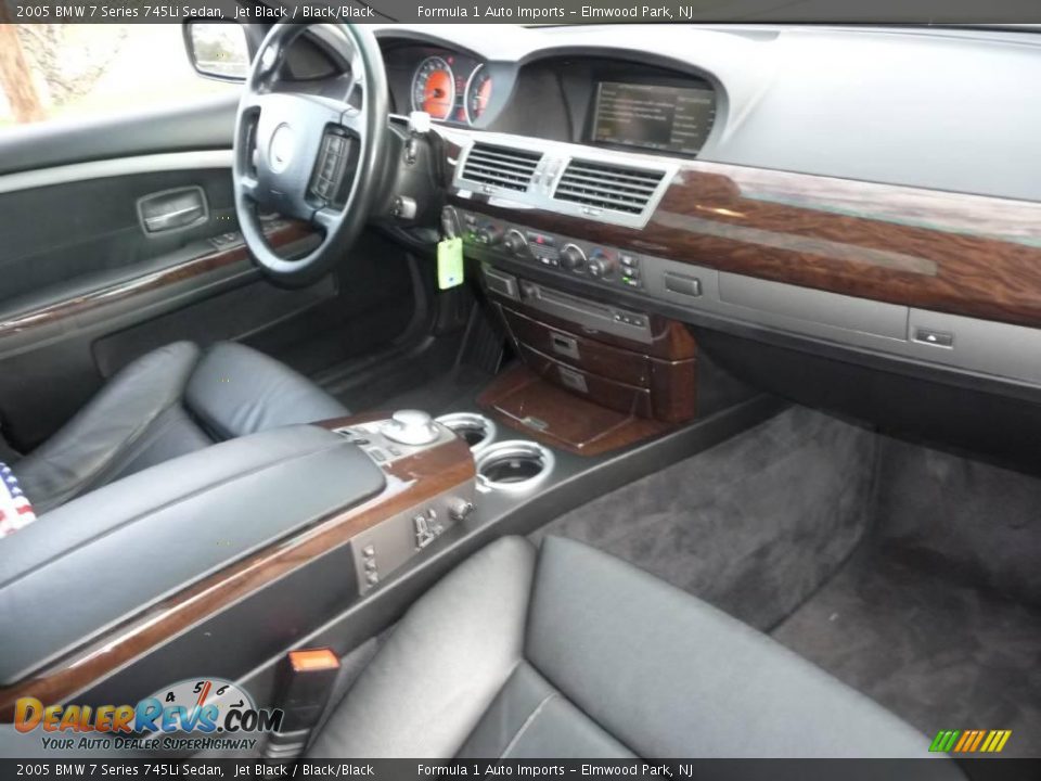 2005 BMW 7 Series 745Li Sedan Jet Black / Black/Black Photo #8