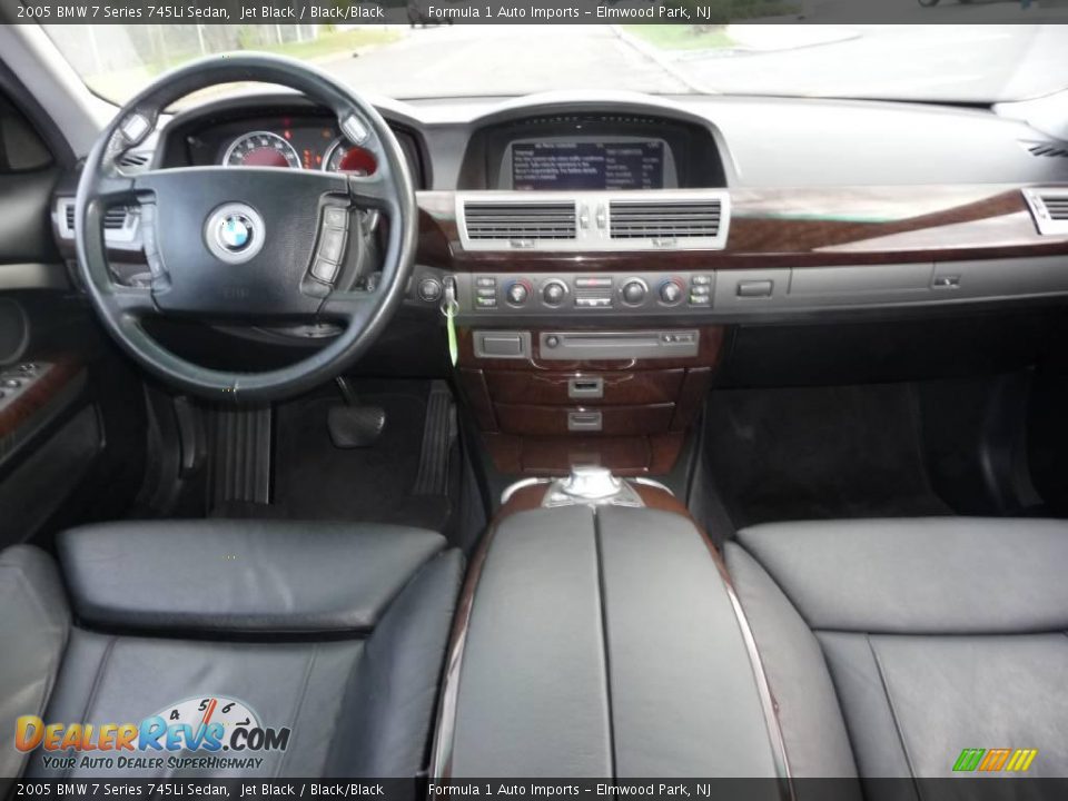 2005 BMW 7 Series 745Li Sedan Jet Black / Black/Black Photo #9