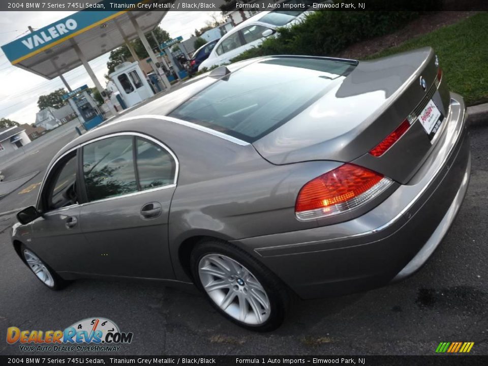 2004 BMW 7 Series 745Li Sedan Titanium Grey Metallic / Black/Black Photo #24