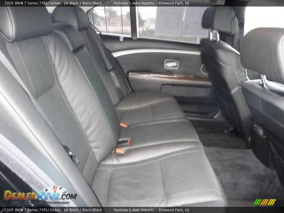 2005 BMW 7 Series 745Li Sedan Jet Black / Black/Black Photo #10