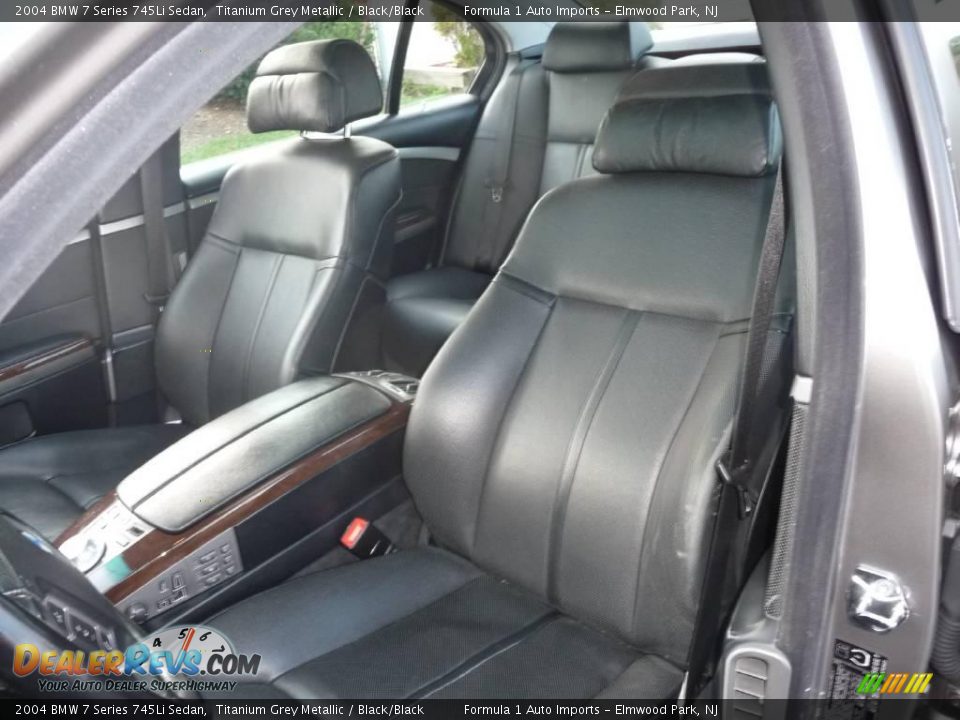 2004 BMW 7 Series 745Li Sedan Titanium Grey Metallic / Black/Black Photo #26