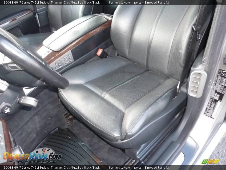 2004 BMW 7 Series 745Li Sedan Titanium Grey Metallic / Black/Black Photo #27