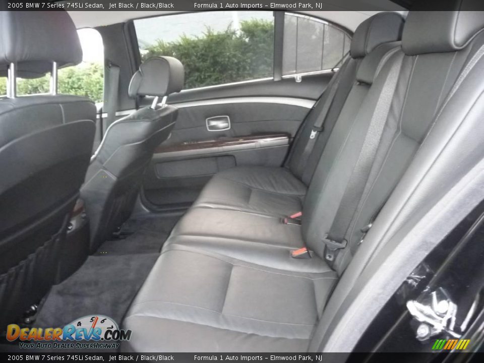 2005 BMW 7 Series 745Li Sedan Jet Black / Black/Black Photo #11