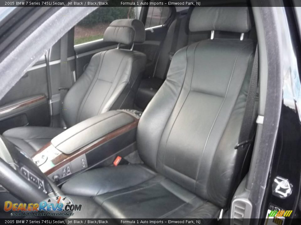 2005 BMW 7 Series 745Li Sedan Jet Black / Black/Black Photo #12