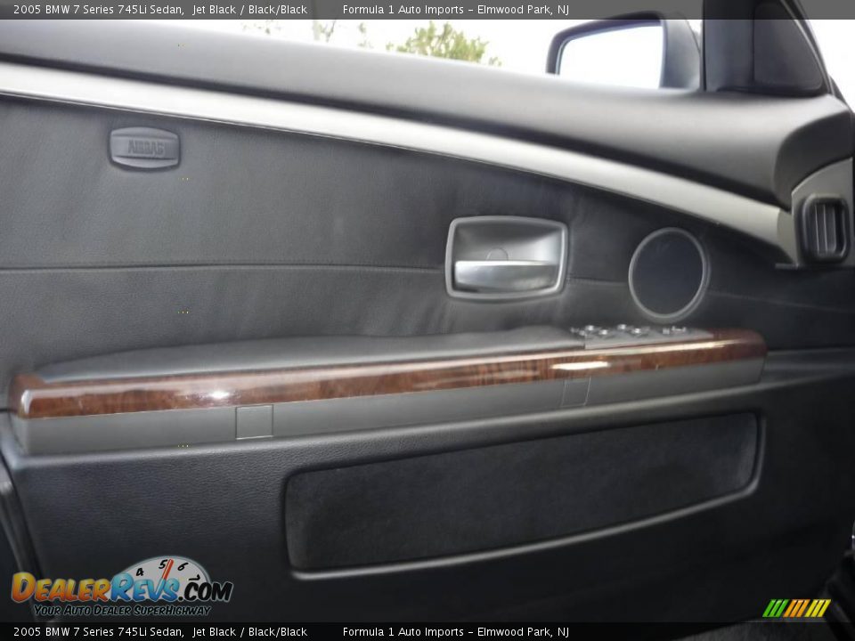 2005 BMW 7 Series 745Li Sedan Jet Black / Black/Black Photo #17