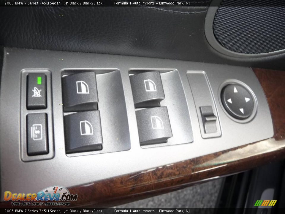 2005 BMW 7 Series 745Li Sedan Jet Black / Black/Black Photo #18