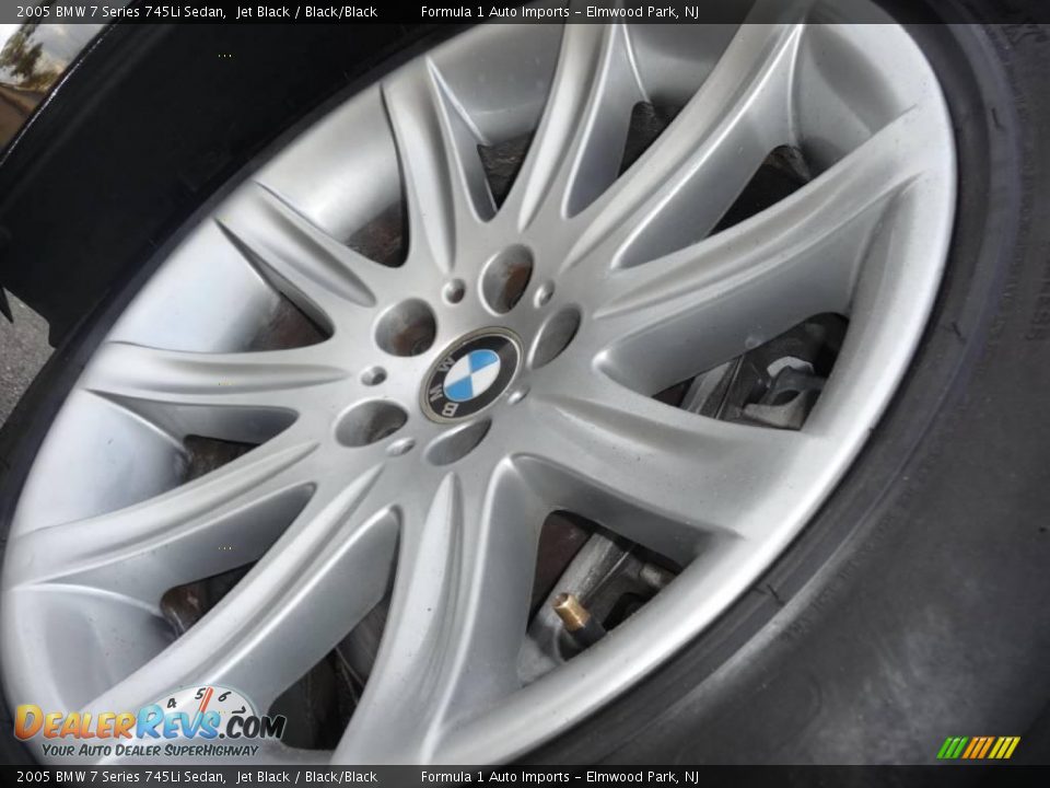 2005 BMW 7 Series 745Li Sedan Jet Black / Black/Black Photo #24