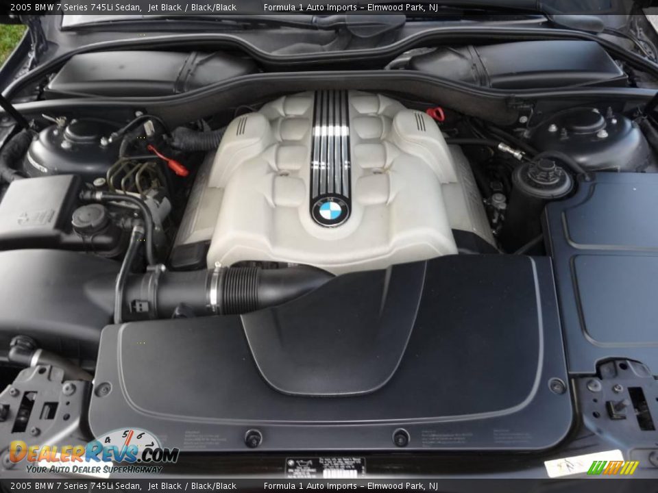 2005 BMW 7 Series 745Li Sedan Jet Black / Black/Black Photo #25