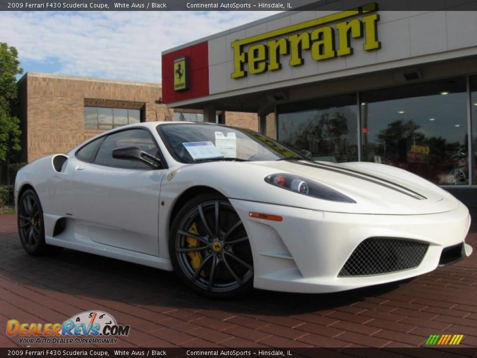 2009 Ferrari F430 Scuderia Coupe White Avus / Black Photo #1