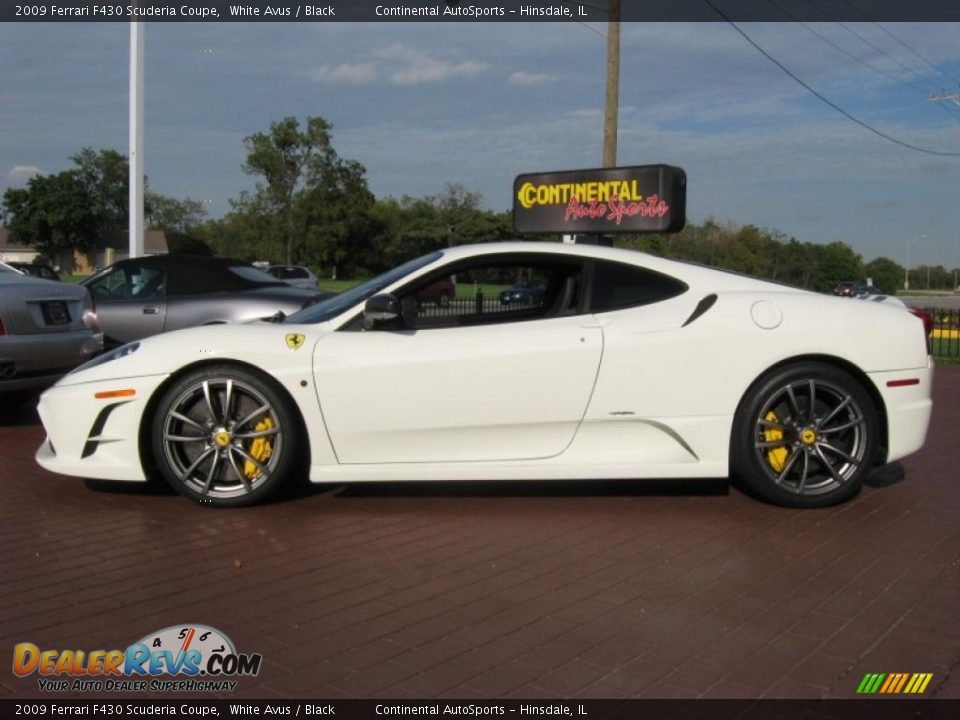 2009 Ferrari F430 Scuderia Coupe White Avus / Black Photo #6