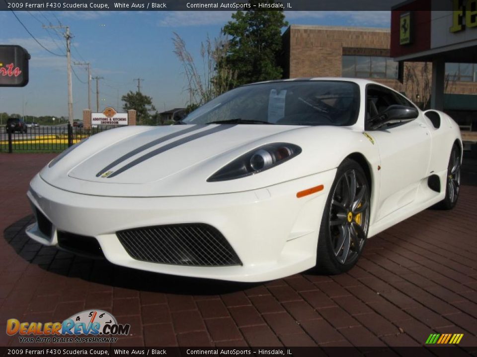 2009 Ferrari F430 Scuderia Coupe White Avus / Black Photo #7