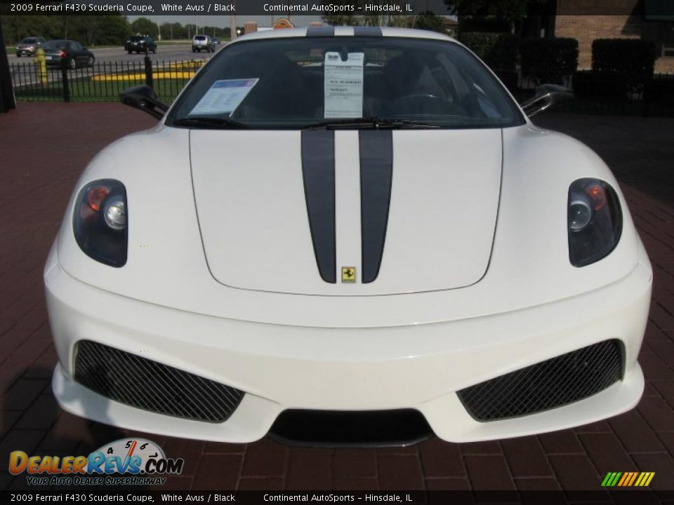 2009 Ferrari F430 Scuderia Coupe White Avus / Black Photo #8