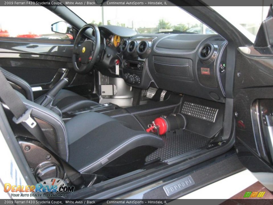 2009 Ferrari F430 Scuderia Coupe White Avus / Black Photo #23