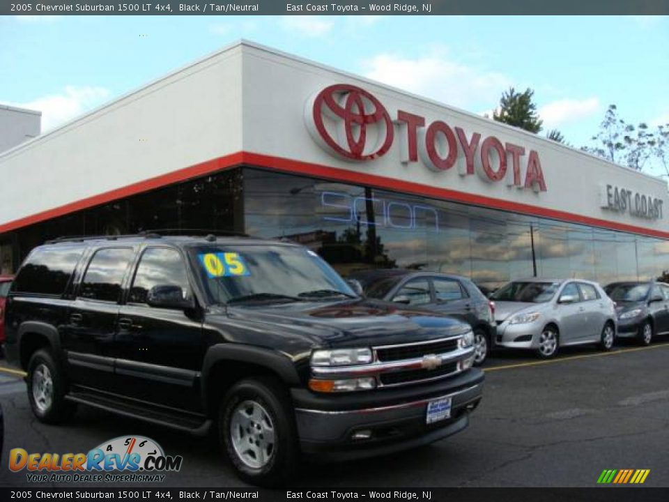 2005 Chevrolet Suburban 1500 LT 4x4 Black / Tan/Neutral Photo #1
