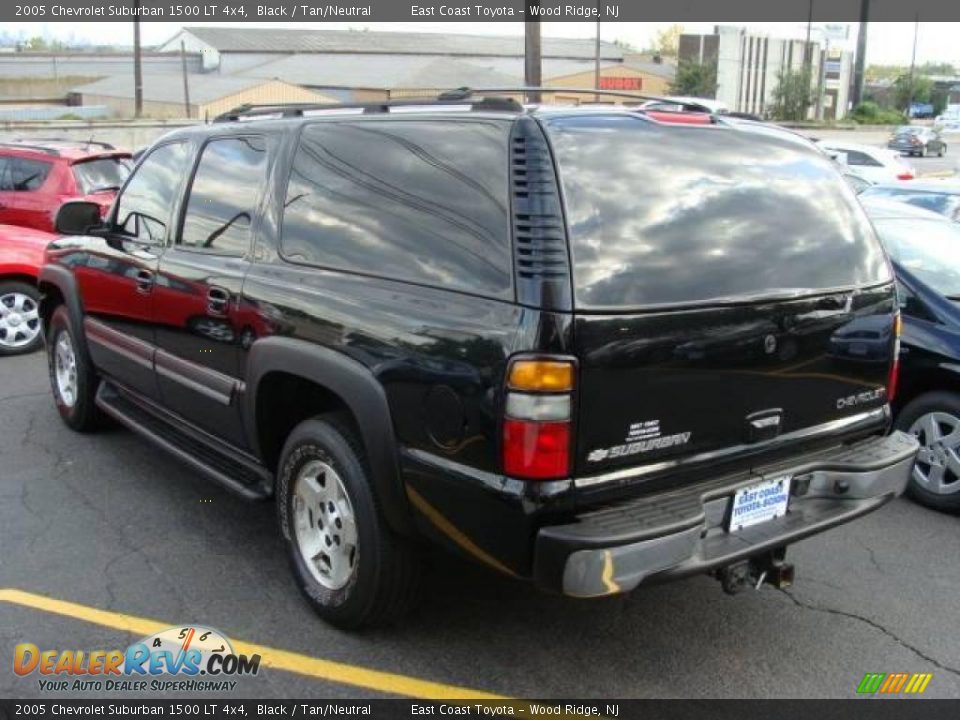 2005 Chevrolet Suburban 1500 LT 4x4 Black / Tan/Neutral Photo #5
