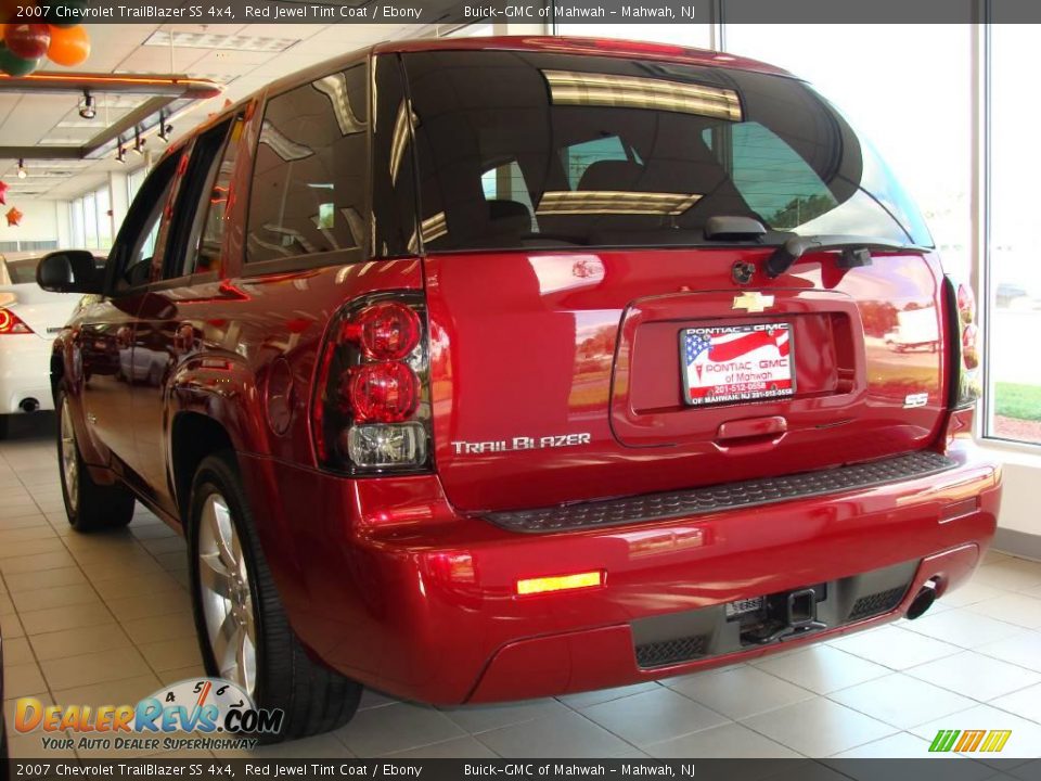 2007 Chevrolet TrailBlazer SS 4x4 Red Jewel Tint Coat / Ebony Photo #7