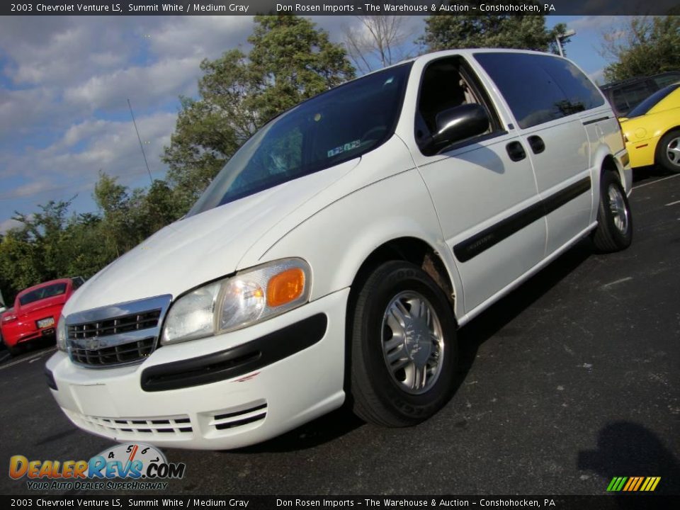 2003 Chevrolet Venture LS Summit White / Medium Gray Photo #2