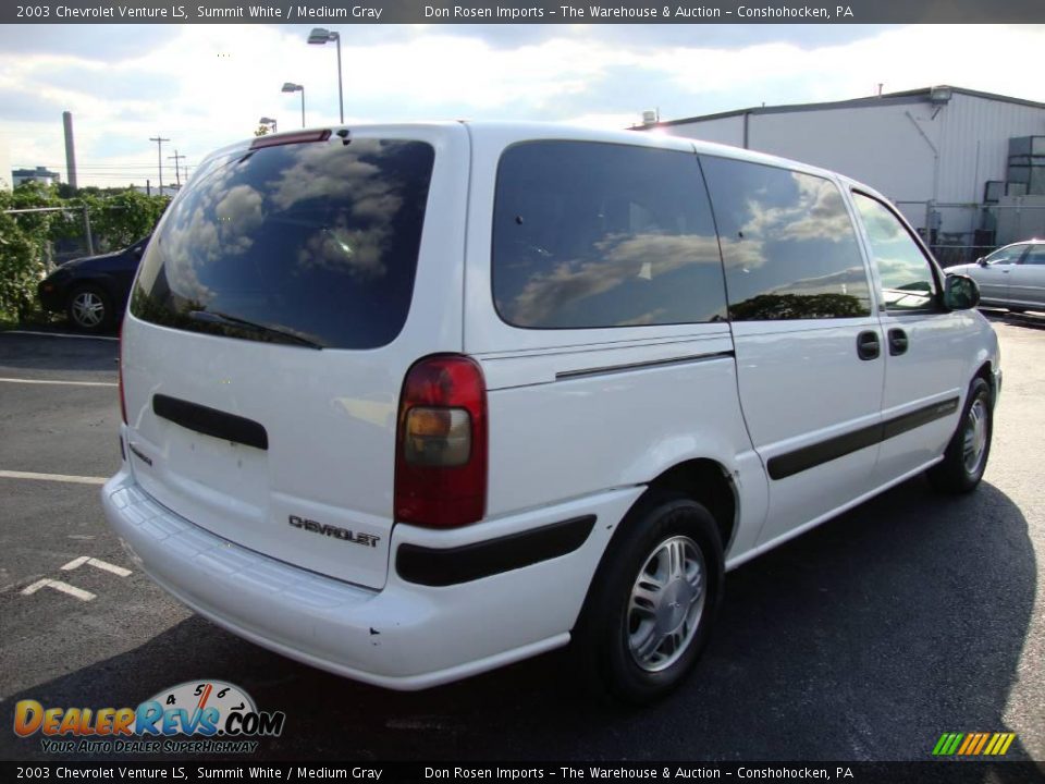 2003 Chevrolet Venture LS Summit White / Medium Gray Photo #7
